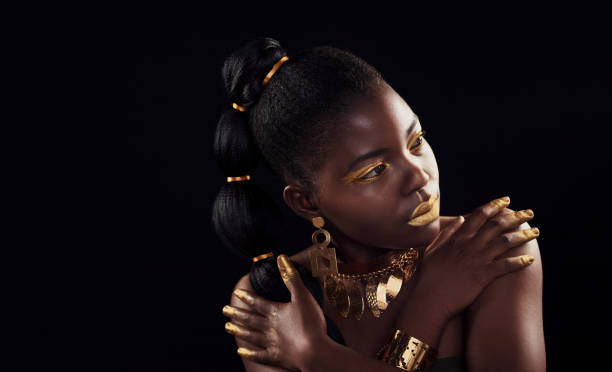 Gold jewelry on dark skin - a chic and elegant choice for your style